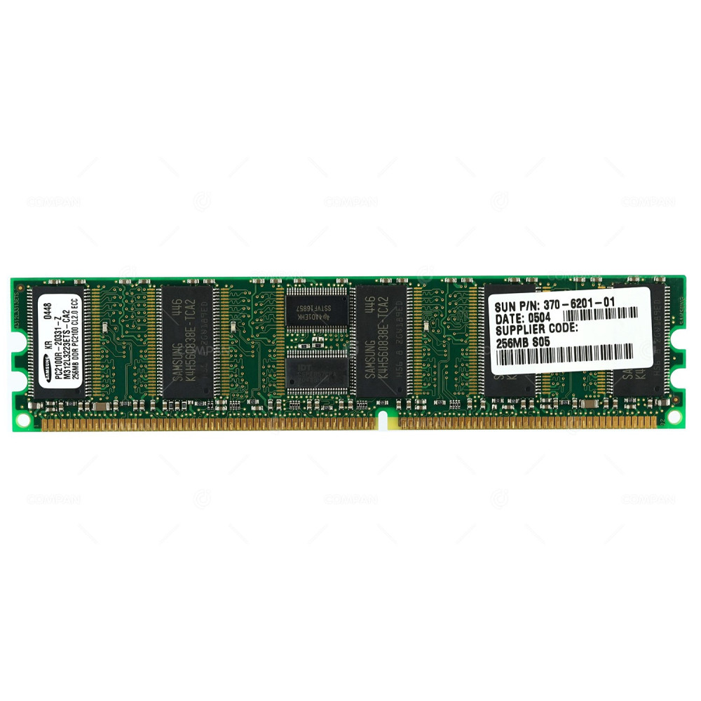 370-6201-01 SUN 256MB DDR1 PC-2100 REGISTERED CL2.0 ECC MEMORY FOR FIRE V240